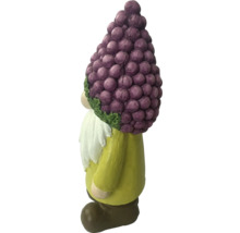 Nain de jardin avec chapeau de raisin
