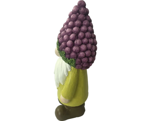 Nain de jardin avec chapeau de raisin