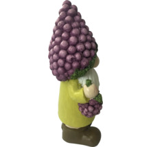 Nain de jardin avec motif de raisins, décoration pour l'extérieur