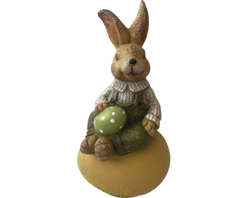 Osterhase Figur mit Ei als Dekoration
