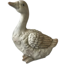 Dekorative Gartenfigur einer Gans aus Stein