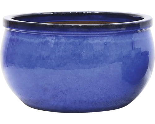 Pot de fleurs bleu pour l'intérieur