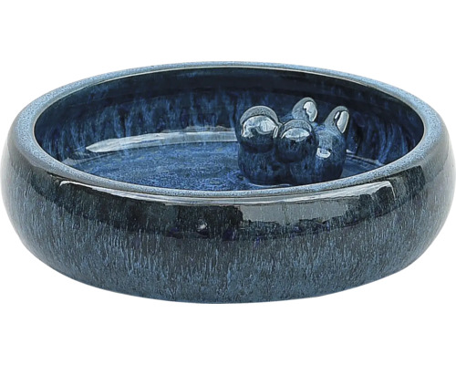 Coupe décorative avec abreuvoir à oiseaux en céramique