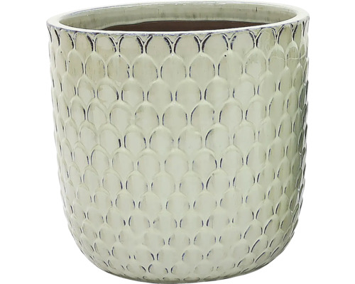 Keramik Pflanztopf mit Schuppenmuster