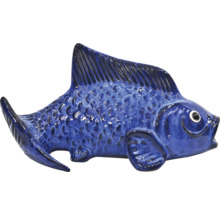Figurine décorative poisson en céramique