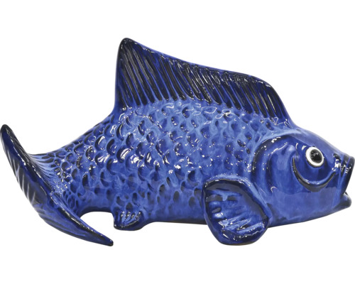 Figurine décorative Lafiora poisson en céramique 47 x 24 x 25 cm bleu Figurine décorative poisson en céramique