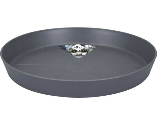 Blumentopf Untersetzer Elho Loft urban Kunststoff Ø 34 cm H 4,4 cm anthrazit Pflanzenuntersetzer