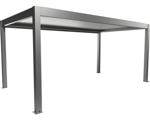 Pergola autoportante en aluminium avec toit à lamelles