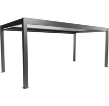 Pergola grise autoportante avec toit pour le jardin