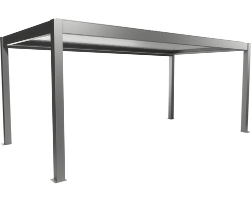 Pergola autoportante en aluminium avec toit à lamelles pour le jardin