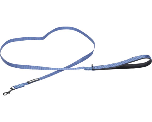 Blaue Hundeleine mit Karabinerhaken und Handschlaufe