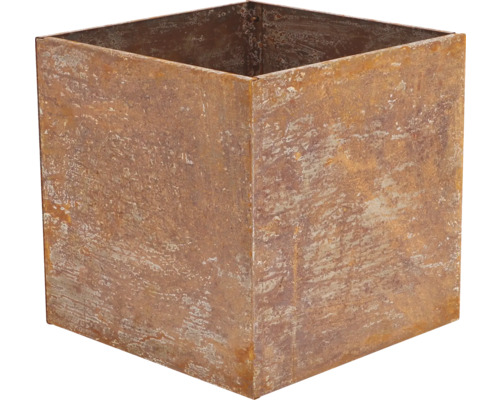 Quadratischer Pflanzkasten aus Metall