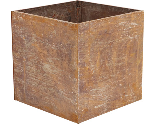 Quadratischer Pflanzkübel aus Metall