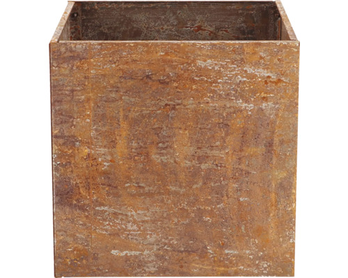 Quadratischer Pflanzkübel aus Metall für den Aussenbereich