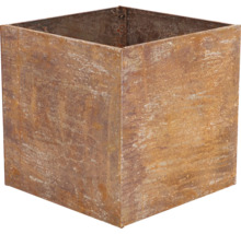 Vierckiger Pflanzkübel aus Metall