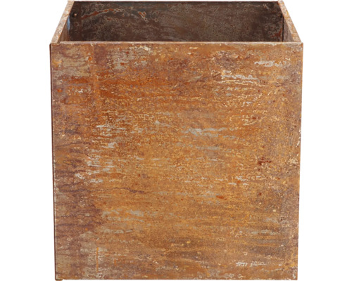 Quadratischer Pflanzkübel aus Metall für den Aussenbereich