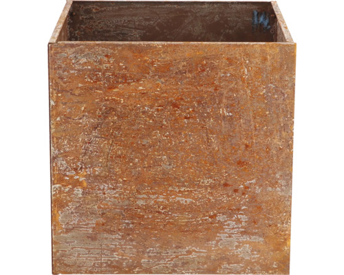 Quadratischer Pflanzkübel aus Metall