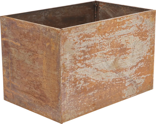 Rechteckiger Pflanzkasten aus Metall