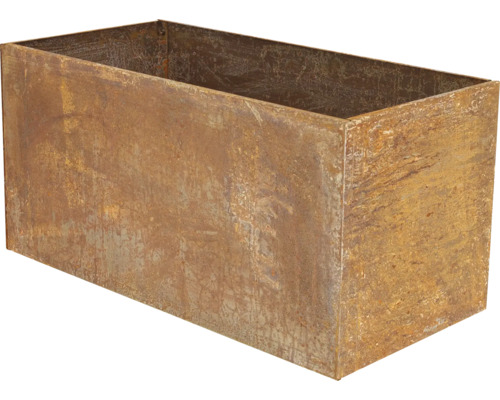 Rechteckiger Pflanzkasten aus Metall