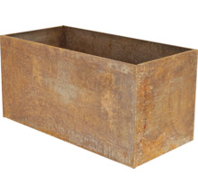 Rechteckiger Pflanzkasten aus Metall