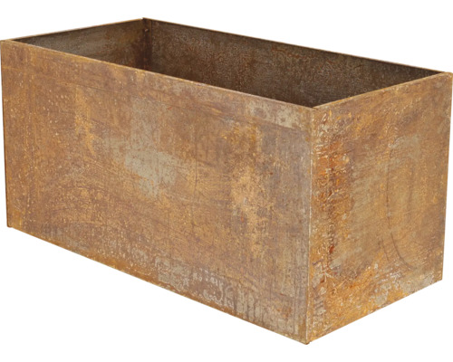 Rechteckiger Pflanzkasten aus Metall