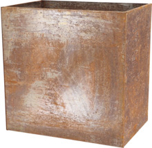 Jardinière rectangulaire en métal pour l'extérieur