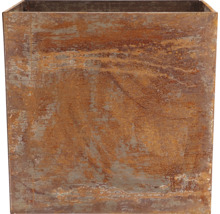 Bac à plantes carré en métal