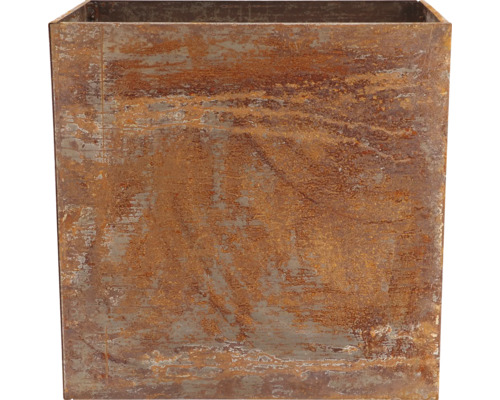 Bac à plantes carré en métal