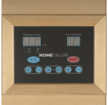 Unité de commande HOME DELUXE pour sauna avec affichage de la température et de l'heure