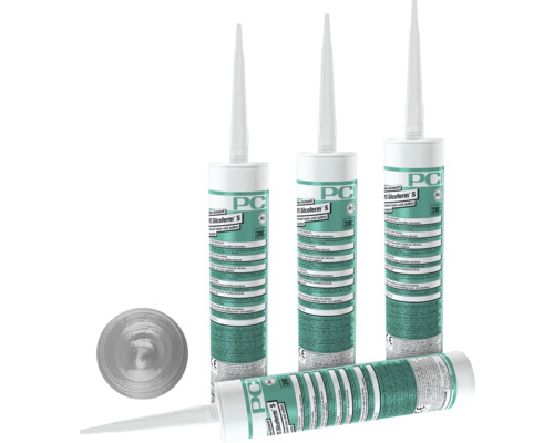 PCI Silcoferm® S Silikon Dichtstoff für innen und aussen manhattan 310 ml Mehrere Kartuschen PCI Silcoferm S Dichtstoff
