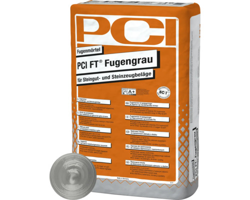 PCI FT Fugengrau hellgrau 25kg PCI Fugenmörtel Fugengrau für Steingut und Steinzeugbeläge