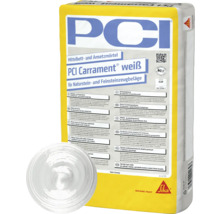 Sac de mortier-colle à lit moyen PCI Carrament blanc pour pierres naturelles et revêtements en grès cérame fin