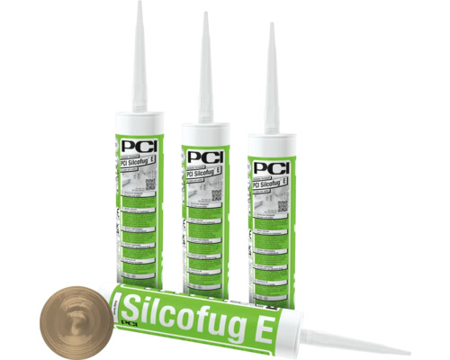 PCI Silcofug® E Elastischer Dichtstoff für innen und aussen caramel 310 ml Mehrere Kartuschen PCI Silcofug E Dichtstoff