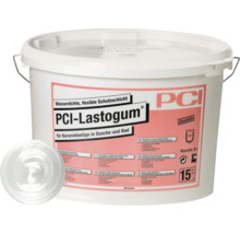 Mastic d'étanchéité PCI Lastogum en seau pour revêtements céramiques dans la douche et la salle de bain, 15 kilogrammes