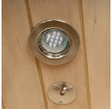 Lumière LED et capteur de température dans un sauna