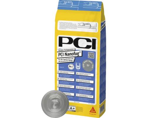 PCI Nanofug® Variabler Flexfugenmörtel für alle Fugenbreiten und alle keramischen Beläge hellgrau 4 kg PCI Nanofug variabler Flexfugenmörtel für alle Fugenbreiten und keramischen Beläge