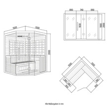 Cotes du sauna Home Deluxe