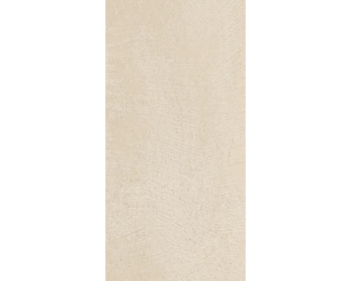 Duschrückwand BREUER Putzoptik 1 creme 210 x 125 cm 9482566000213 Nahaufnahme einer hellen Natursteinfliese mit strukturierter Oberfläche