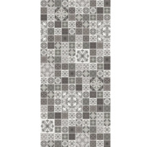 Motif de carreaux avec des motifs floraux et ornementaux