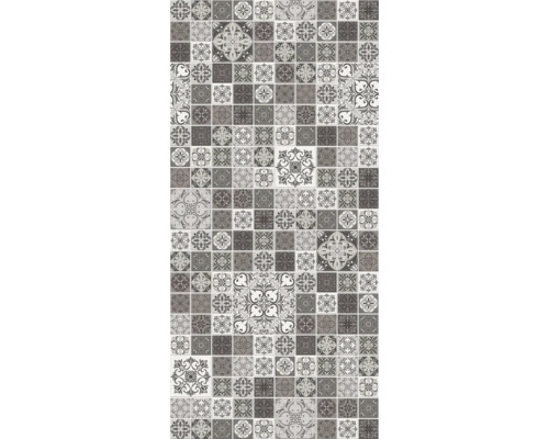 Panneau mural de douche BREUER décor carrelage marocain 210 x 150 cm 9482517000178 Motif de carreaux avec des motifs floraux et ornementaux