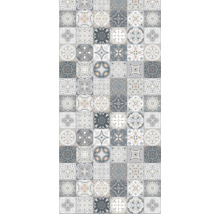 Fliesenmuster mit verschiedenen geometrischen und floralen Ornamenten