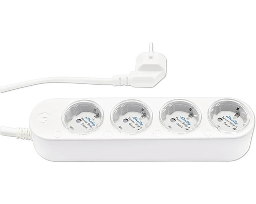 Steckdosenleiste mit vier Steckplätzen und Kabel