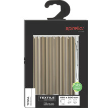 Verpackung eines Duschvorhangs aus wasserabweisendem Textil mit den Maßen 180 mal 200 cm