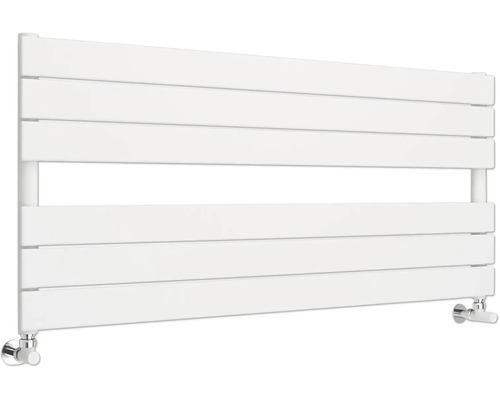 Sèche-serviettes avec tubes chauffants horizontaux pour la salle de bain