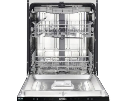 Geöffneter Geschirrspüler mit Körben