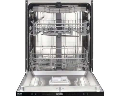 Geöffneter Geschirrspüler mit Geschirrkörben