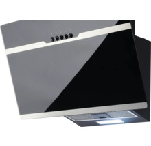 Hotte aspirante avec boutons de commande et éclairage