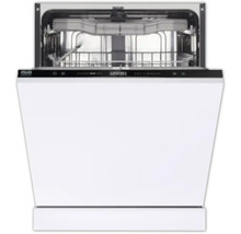 Lave-vaisselle intégré ouvert avec panier à vaisselle