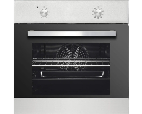 Einbau-Backofen mit Bedienknöpfen und Innenraumansicht