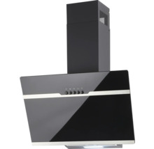 Hotte aspirante noire avec boutons de commande